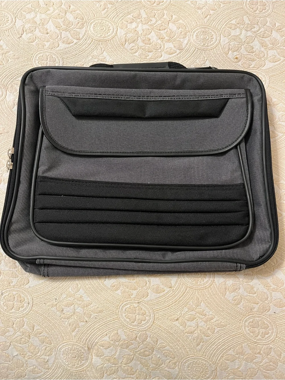 Gray and Black Laptop Briefcase Bag-NWOT